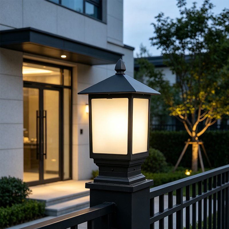 Solar Fence Light Outdoor LED Pillar Light for Garden Outdoor Post Top Lamp Led Solar Light