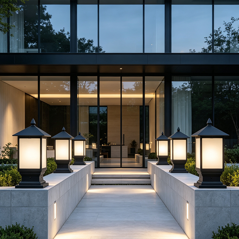 Solar Fence Light Outdoor LED Pillar Light for Garden Outdoor Post Top Lamp Led Solar Light
