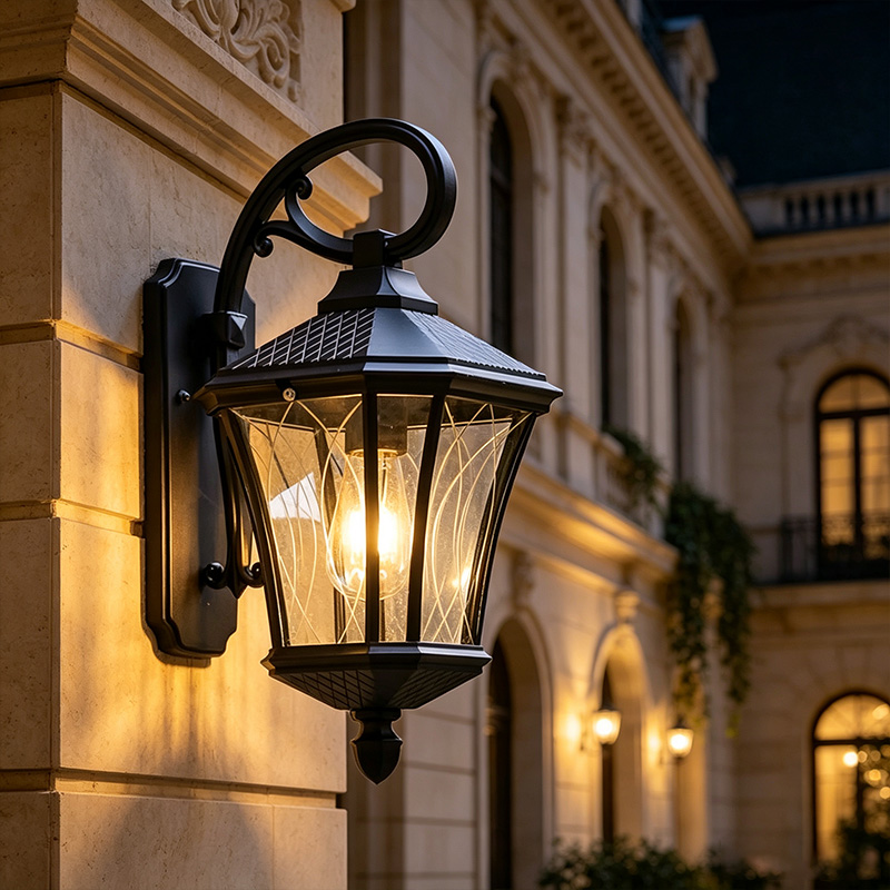 European-Style Aluminum Alloy Outdoor Wall Light IP65 Waterproof Corridor Wall Lamp Vintage Outdoor Decorative Wall Light