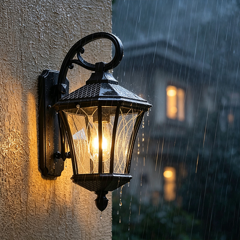 European-Style Aluminum Alloy Outdoor Wall Light IP65 Waterproof Corridor Wall Lamp Vintage Outdoor Decorative Wall Light